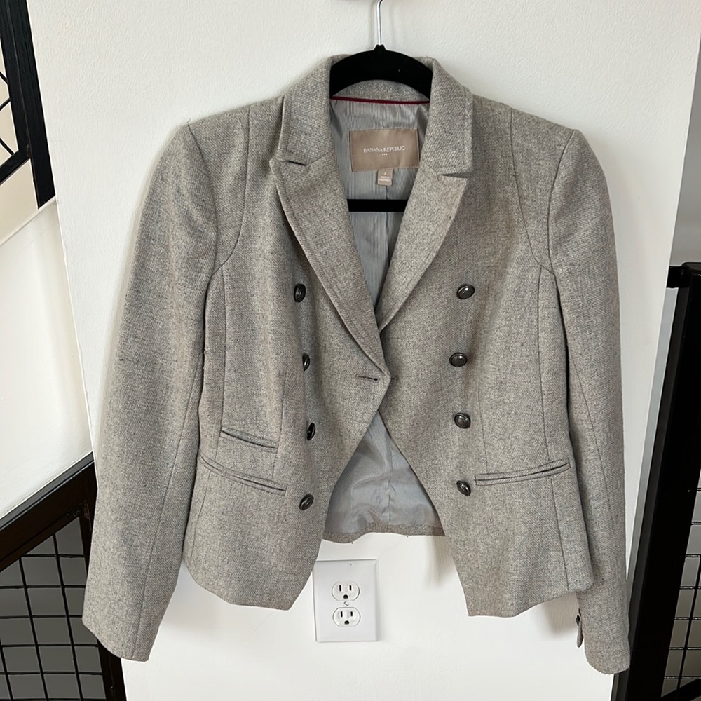 Banana Republic Grey Blazer